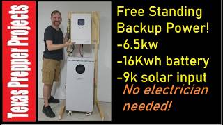 Big Free Standing Power! 16Kwh battery system with no install or electrician needed! @wattcyclepower