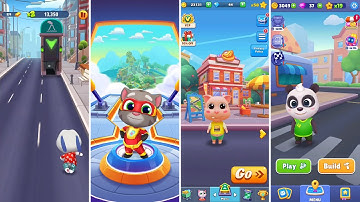Talking Tom Gold Run,Talking Tom Hero Dash,Pet Runner,Running Pet (Android/iOS) Gameplay