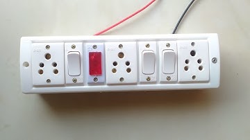 3 socket, 3 switch, 1 indicator connection wiring kaise karen by pradeep