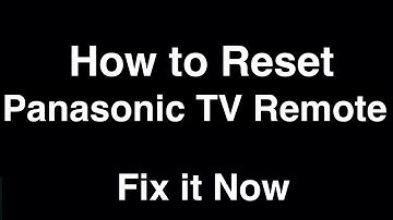 How to Reset Panasonic TV Remote Control  -  Fix it Now