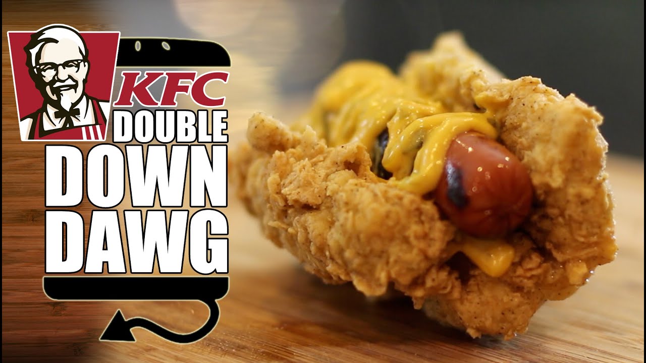 KFC Double Down Dog Recipe  |  HellthyJunkFood