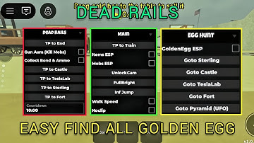 [🥚] Dead Rails | Easter Egg Update | Auto Teleport To Golden Egg | Auto Easter Challenge & More