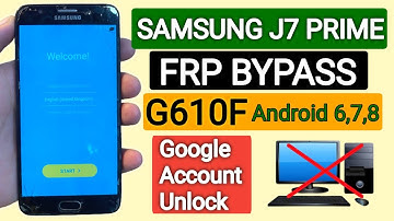 Samsung J7 Prime Frp Bypass 2023 | Samsung G610F Google Account Unlock | Without Pc| New Method