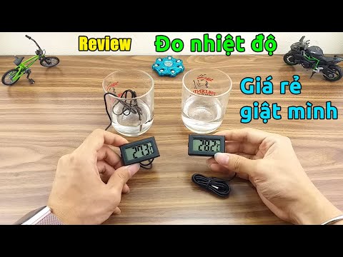 Video Trên tay nhiệt kế điện tử đo nhiệt độ giá 16k trên... - youtube