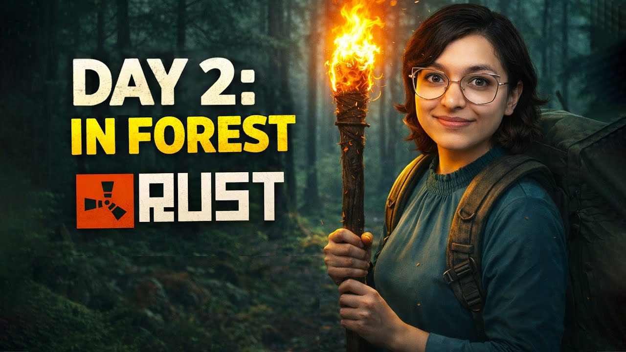 Day 2 in Forest | RUST | Lady Predator - YouTube