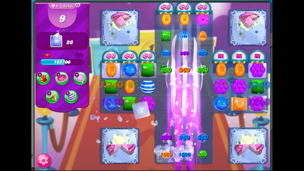 Candy Crush Saga Level 5366 no boosters YouTube