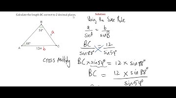 Sine Rule - CSEC Maths