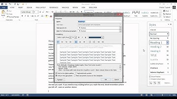 Word 2013: Changing Default Fonts and Formatting