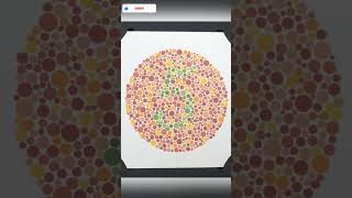 Quick Color Blind Test! 🔴🟢 #ishihara