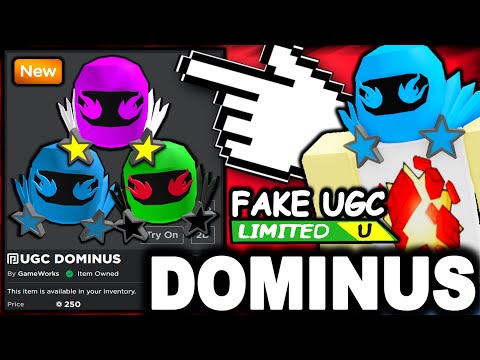 THE UGC DOMINUS GOT BANNED!? HOW TO MAKE A NEW ONE! (ROBLOX) 