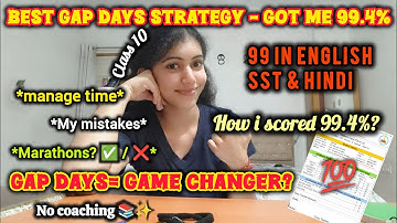 2026 Gap days can get you 95+ this way! #cbse #boards #class10
