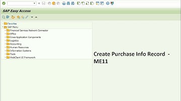 PIR #2 How to create purchase info record in SAP MM