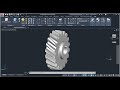 Cómo dibujar un Engranaje helicoidal en Autocad 3D