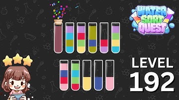 Water Sort Quest Level 192 Solution Walkthrough