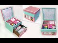 Cardboard crafts // How to make an organizer in the form of a beautiful box