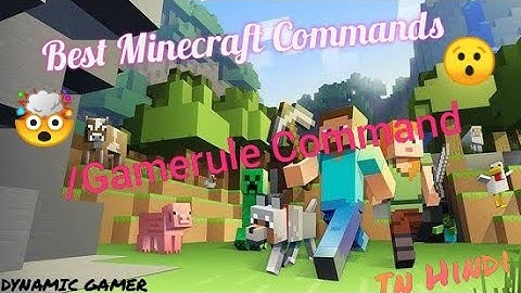 Best Minecraft Commands (How to use Gamerule command in MinecraftPE/AndroidVersion/PC/XBox in Hindi)