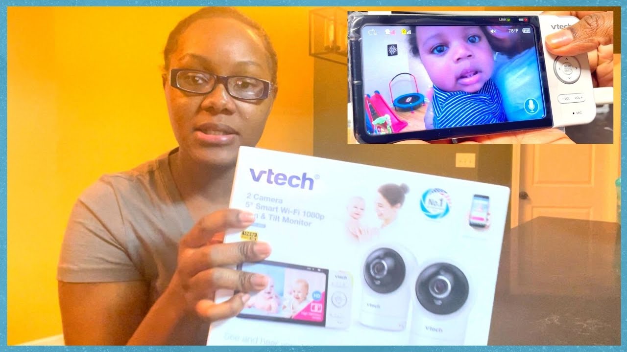 VTech 2 Camera 7 Smart Wi-Fi 1080p Pan & Tilt Video Monitor