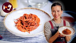 Spaghetti all'Assassina (La pasta italiana que se cocina en la sartén)