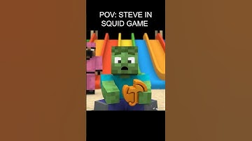 POV STEVE IN SQUID GAME. IS HE COOKED?  #minecraft #steve #squidgame #squidgame3 #steveshow