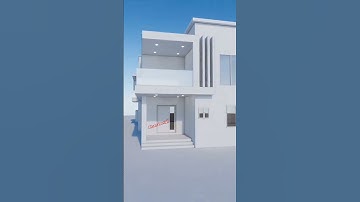 Beautiful Modern House Animation #archicad  #lumion #modernapartment #2storeyhouse #lumionrender