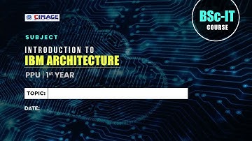Introduction to IBM Architecture-B.Sc.IT PPU 1ST YR- Instruction Format- Part-4- 13/01/2022