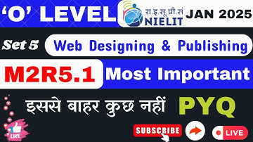 #5 M2R5.1 O LEVEL JAN 2025 || WEB DESIGNING & PUBLISHING || #olevel #webdesign #ngi #html #js #css