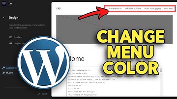How to Change Menu Color in WordPress (2025)