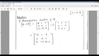 ECE, ESLA, 18EC44, Module 5, Eigen values and vectors  1