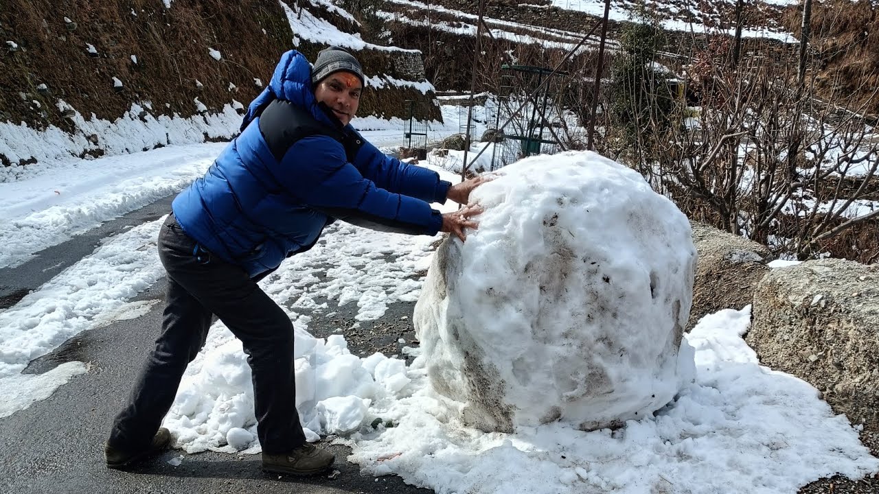 बर्फ का टीला आईये इसे भीढ़ते हैं।