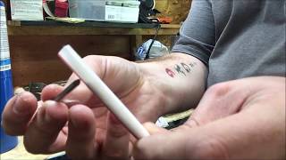 How to make waterproof straw fire starter