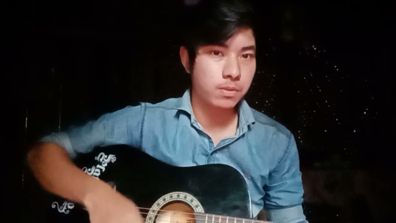 my first song on guitar ( day4) - YouTube