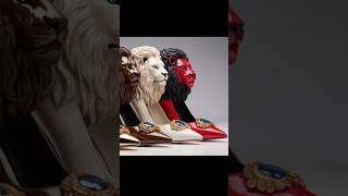 Lion Inspired High Heels 🦁🔥 Luxury Fashion #fashiondesign #luxuryfashion #highheels #shoedesign