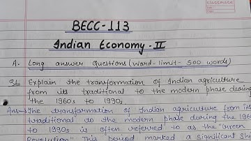 Becc-113 solved assignment 2023-24 / becc-113 hand written solved assignment / becc-113 / IGNOU