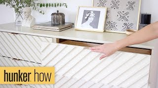 DIY IKEA Chevron Dresser Hack