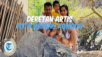 Deretan Artis Berani Foto Bareng Komodo, Raffi Ahmad, Maia Estianty hingga Ashanty