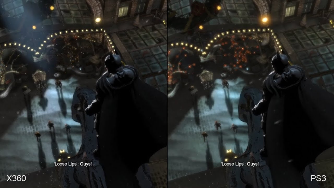 Batman: Arkham Origins - Xbox 360 vs. PlayStation 3 Comparison - YouTube