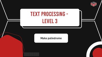 Make palindrome || Codeforces