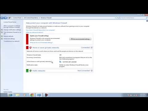 Video: How To Disable Windows 7 Firewall