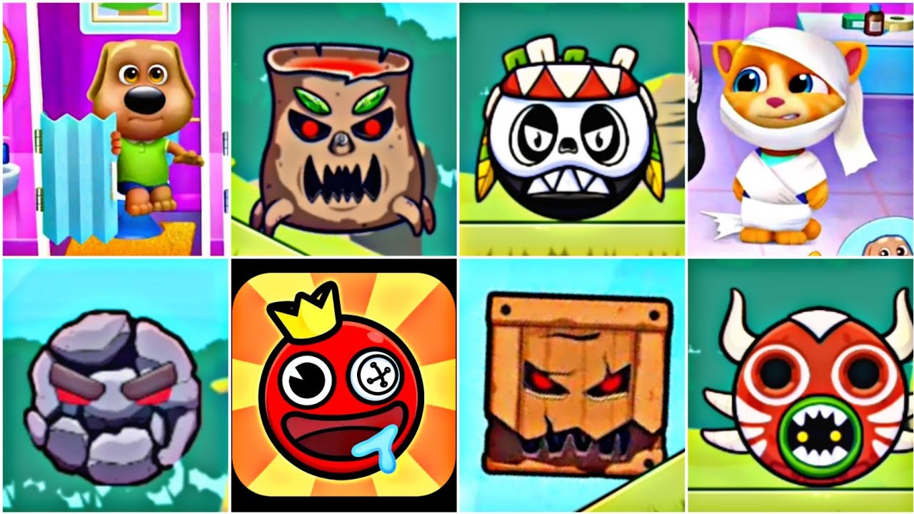 Roller Ball x Bounce Ball Red Ball Gameplay Talking Tom