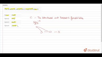 The structural unit present in pyrosilicates is: