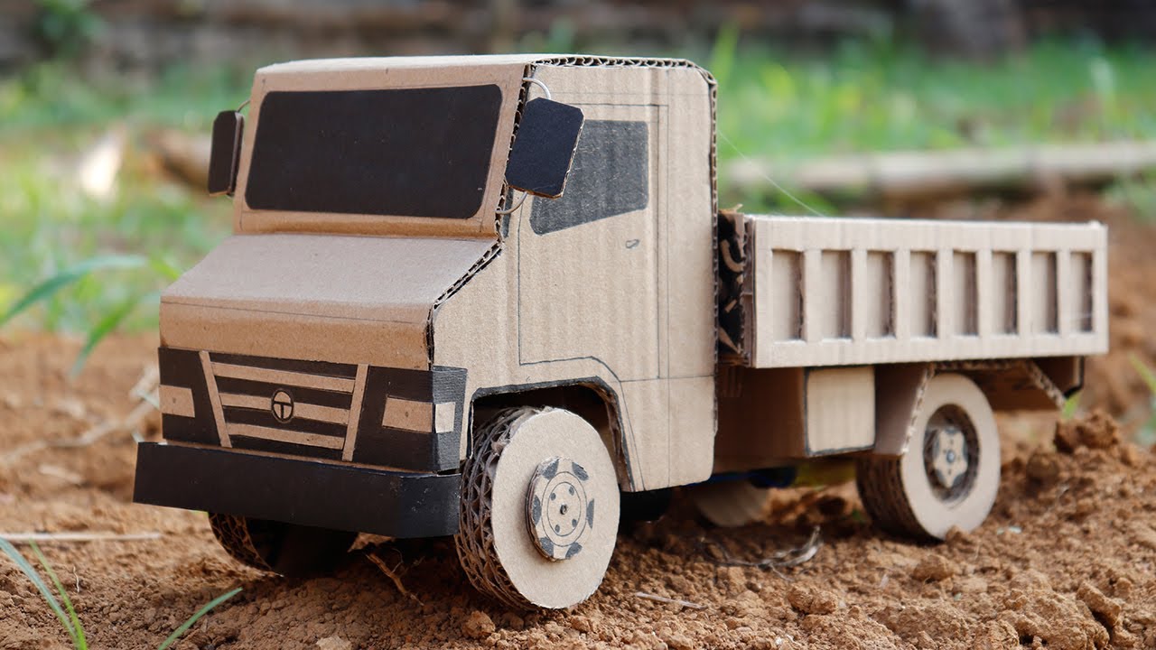 How To Make Tata 407 Truck With Cardboard YouTube How To Make Tata 407 Truck With Cardboard YouTube