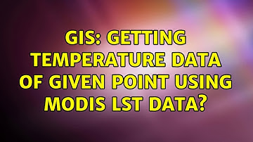 GIS: Getting Temperature Data of Given Point Using MODIS LST Data?