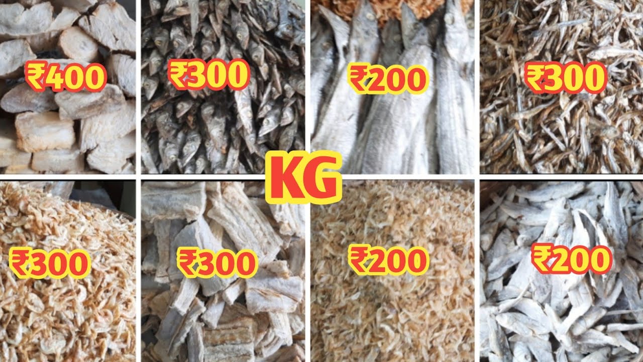 Wholesale dry fish market in Vijayawada Kothapeta Chepala market YouTube