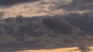 Astonishing Storm Cloud Formation During A Sunset!