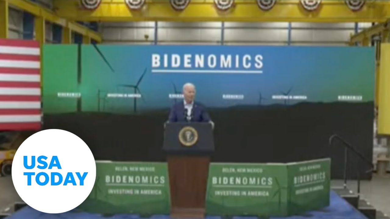 Biden touts clean energy at wind tower facility groundbreaking event | USA TODAY