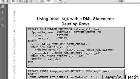 Beginner to Expert PL/SQL 11g Tutorial in Bangla: Program Units Lesson#6 Part#4 | DBMS_SQL Package