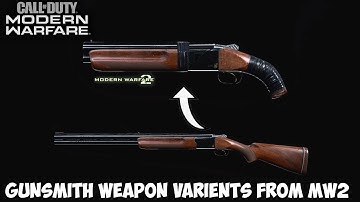 Modern Warfare - Create Hidden Weapons in the Gunsmith From Modern Warfare 2