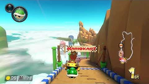 Mario Kart 8 Deluxe - The longest Red Shell Warning I