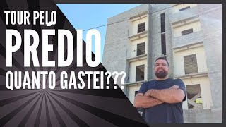 Tour pelo prédio e custos da obra.