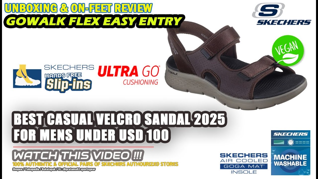 Men\'s Hands Free Slip-Ins Go Walk Flex Easy Entry Sandal Skechers Hands Free Slip-Ins Go Walk Flex Hands Up Slip-On  main image 3